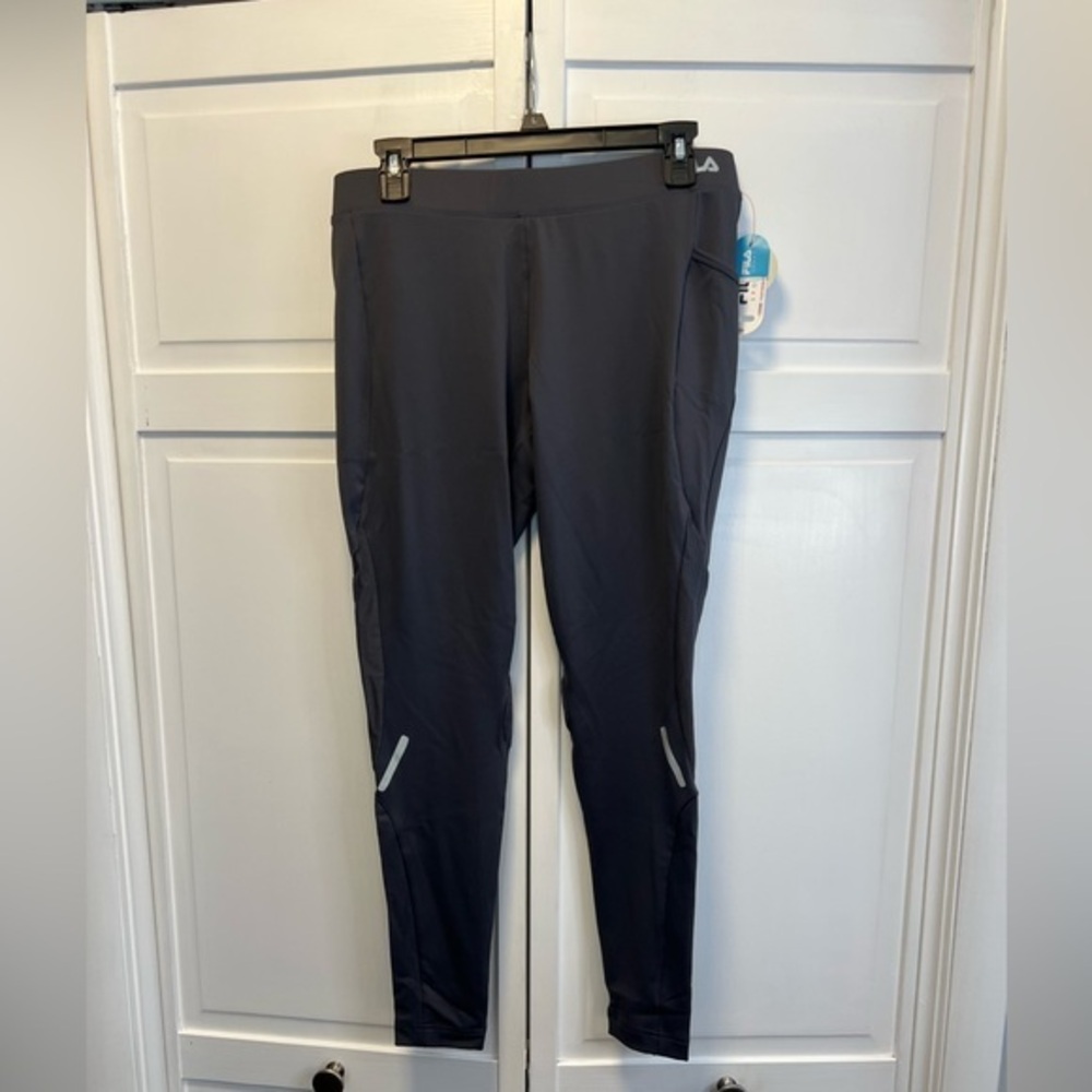 NWT Fila Sport Performance Running Leggings Size Women’s Medium Color Gray